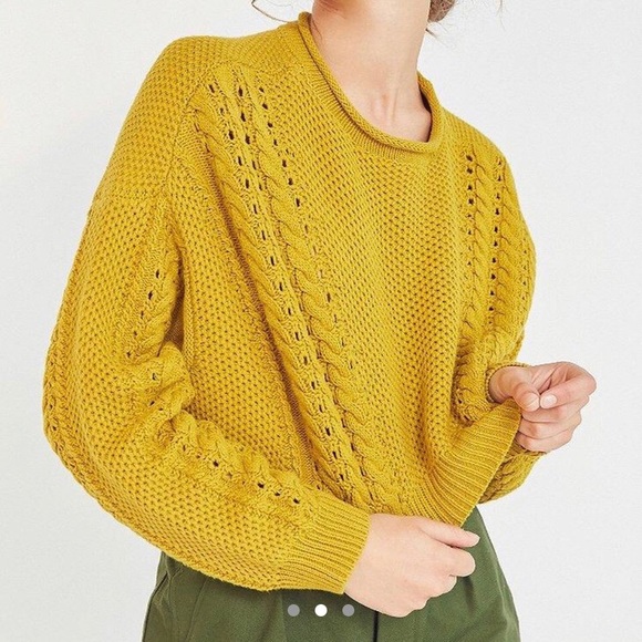Urban Outfitters X BDG Mustard Sweater - Picture 2 of 3